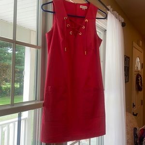 Calvin Klein pink shift dress